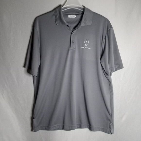 On Tour Know Your Beer Polo Shirt Men's XLarge Gray Short Sleeve Pullover Gorp - Picture 1 of 7
